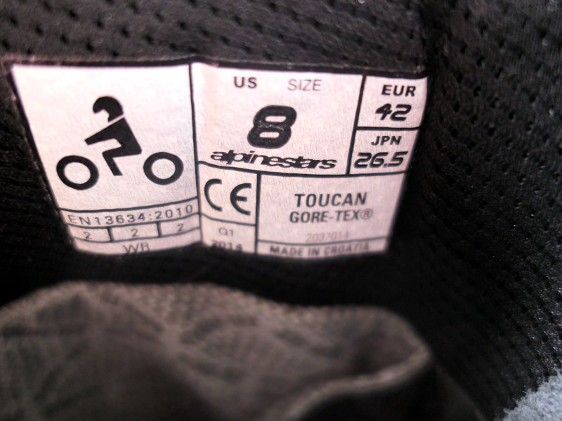 Zánovní nepromokavé boty ALPINESTARS TOUCAN Gore-Tex, vel: 42