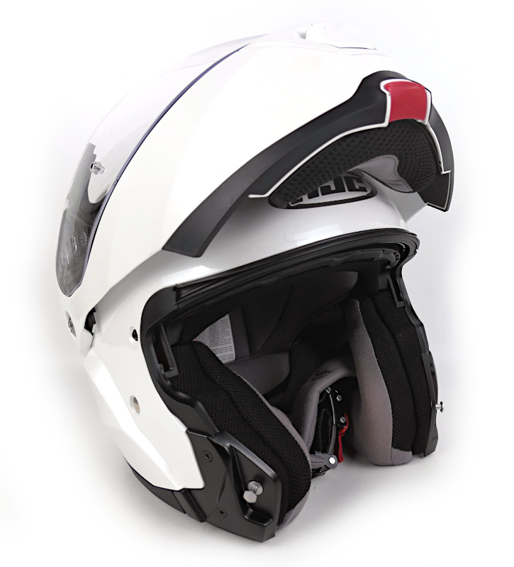 Nošená výklopná helma HJC IS-MAX II, perleťová bílá – vel. S