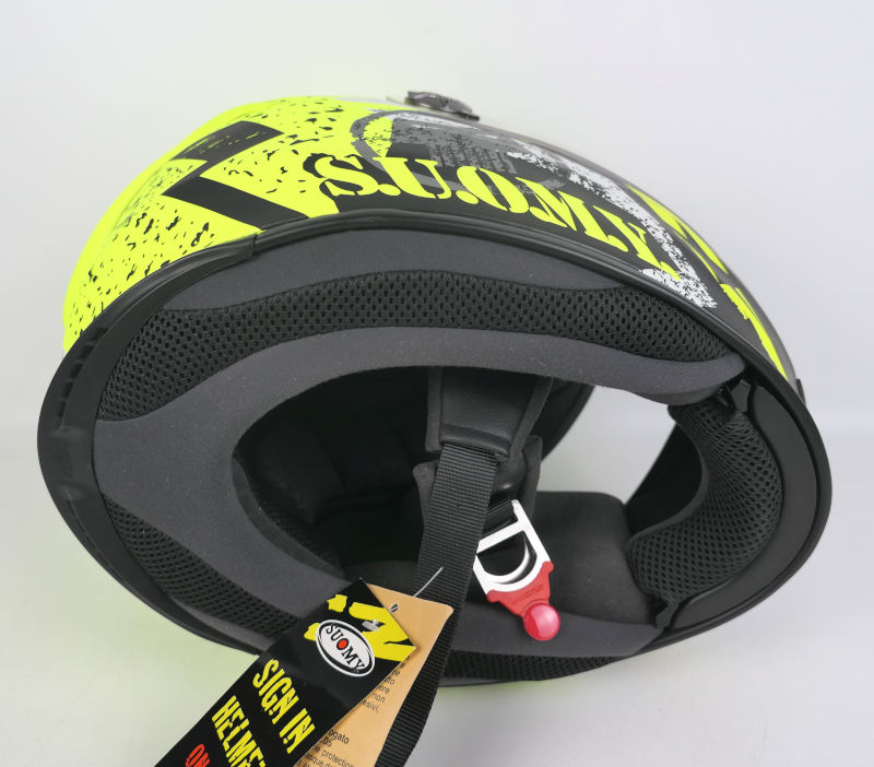 Nová závodní helma Suomy SR-Sport Indy, fluo žlutá - vel. S