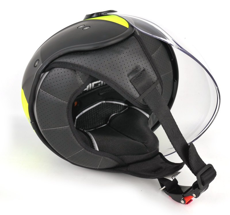 NOVÁ Otevřená helma Origine Alpha, černá-fluo - vel. M