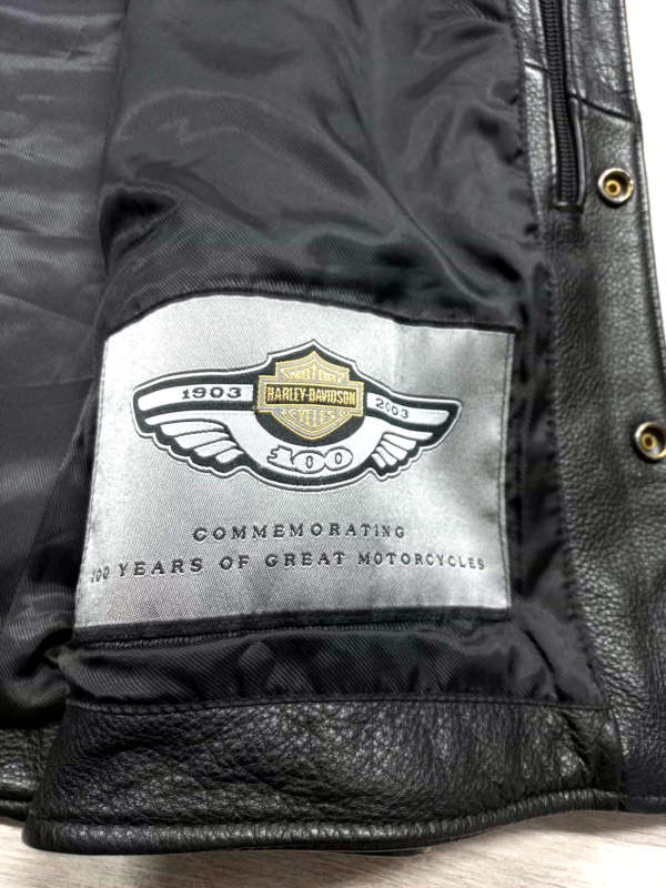 Výroční kožená vesta Harley-Davidson 100 let, vel: XXL