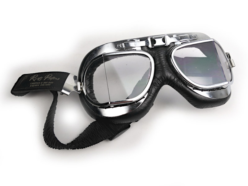 Retro helma Rusty Pistons RPHE13 Cross over + brýle, vel: XS