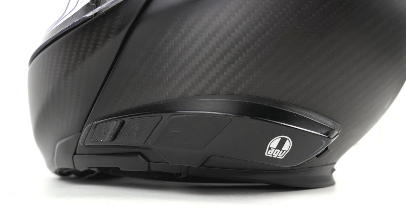 Výklopná karbonová helma AGV Sportmodular + interkom AGV, vel: XS