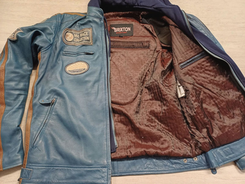 Pánská kožená bunda BRIXTON LTD Berry, vel: 3XL