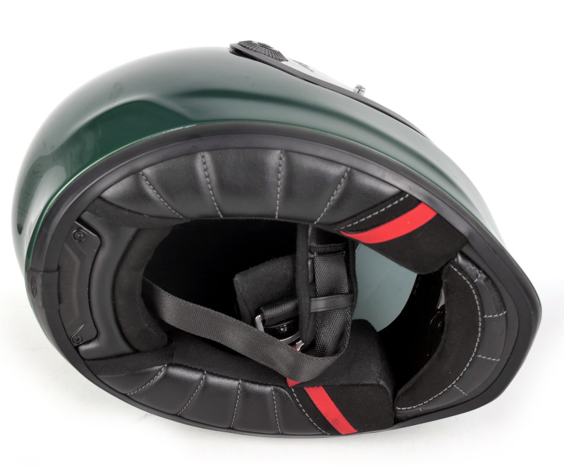 Integrální zelená helma HJC V10 Solid + čiré plexi, vel: XS