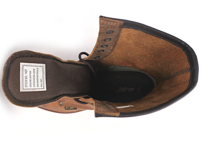 Kožené šněrovací boty Cruison Logger Brown, hnědé - vel. 46