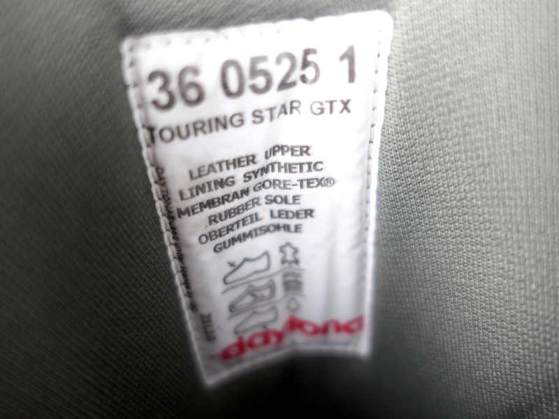 Kožené nepromokavé boty DAYTONA TOURING STAR GTX GORE-TEX, vel: 36