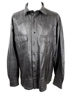 Pánská kožená košile Koudeláková BIKERS MODE, vel: 58/3XL