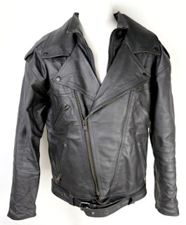 Pánská kožená bunda KOUDELÁKOVÁ BIKERS MODE F-K bez chráničů, vel: 52/XL