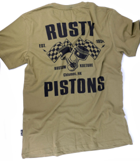 Zánovní pánské bavlněné tričko Rusty Pistons, vel: L