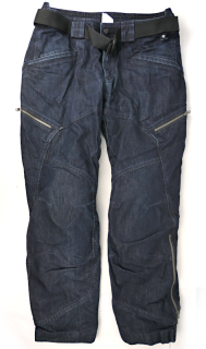 Pánské moto rifle BMW City 2 Denim s Cordurou a páskem, tmavě modré - vel. XL