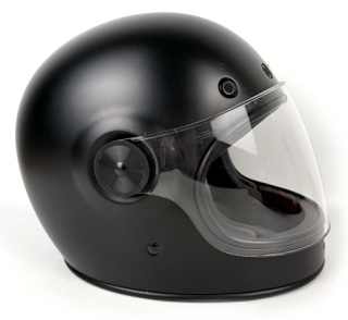 Integrální černá retro helma BELL Bullitt + kouřové plexi, vel: XL