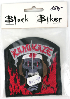 NOVÁ Nášivka BLACK BIKER Kamikaze