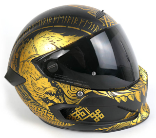 Integrální karbonová helma RUROC Atlas 4.0 Fenrir + čiré plexi, vel: SM/55-57