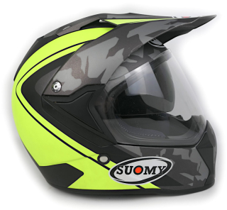 Enduro helma Suomy MX Tourer Desert, černo/fluo žlutá - vel. M