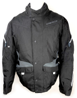 Zánovní textilní bunda Dainese Tempest 3 D-Dry, černá/šedá - vel. 60 (XXL)