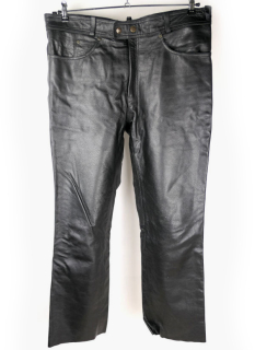 Pánské kožené moto kalhoty Nazran Chopper, černé - vel. 4XL