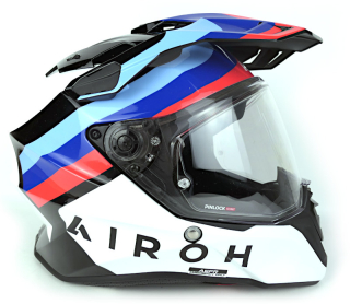 Enduro helma Airoh Commander 2 Doom + interkom Interphone U-COM8R - vel. XL