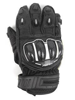 Zánovní krátké kožené rukavice RST TracTech Evo 4 CE Short, černo-bílé - vel. L