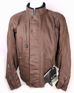 Nová pánská moto bunda Lindstrands Fergus, hnědá - vel. 54 (XL)