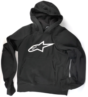 Pánská moto mikina Alpinestars Ageless Hoodie s chrániči, černá - vel. S