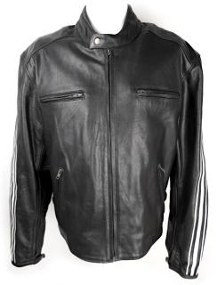 Pánská kožená bunda B-Star Moto, černá - vel. 3XL