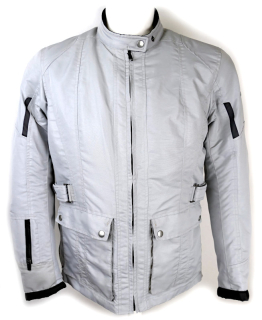 Dámská textilní moto bunda Axo Urban s membránou, světlá - vel. L