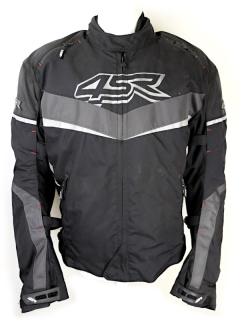 Pánská voděodolná moto bunda 4SR Young Gun s chrániči level 2, černo-šedá - vel. 56 (XXL)