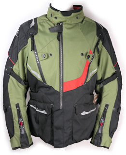 Nová cestovní moto bunda Oxford Montreal 3.0, černá/zelená - vel. XL