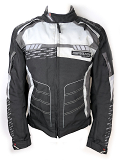 Pánská voděodolná moto bunda Spark Mizzen, černo/šedá - vel. M