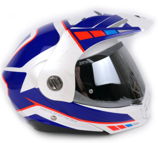 Výklopná enduro helma Scorpion ADX-2 Camino, zrcadlové + čiré plexi - vel. M