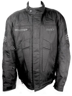 Pánská voděodolná moto bunda Nerve, černá - vel. 4XL