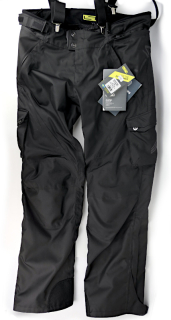 NOVÉ Voděodolné moto kalhoty Lindstrands Berga, černé - vel. 54 (XL) a 58 (XXL)