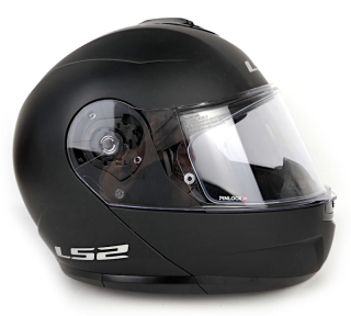 Zánovní výklopná helma LS2 FF908 Strobe II, matná černá - vel. 3XL